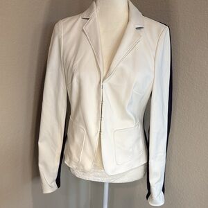 Carlisle Two Tone Jacket White Black Blazer Sz 4